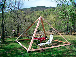 Relax en una pirámide de jardín en El Camino