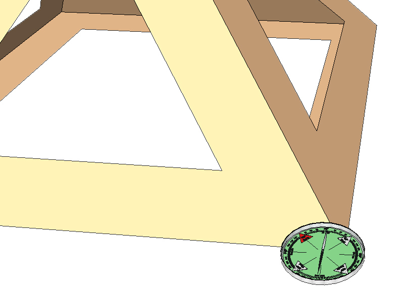 orientar con brujula