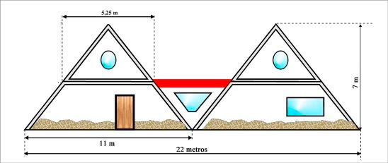 Plano exterior Piramicasa Gibur