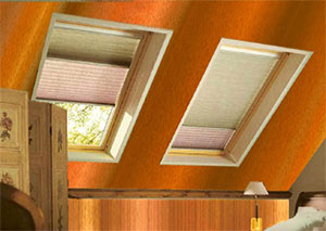 Ventanas y persianas de una piramicasa