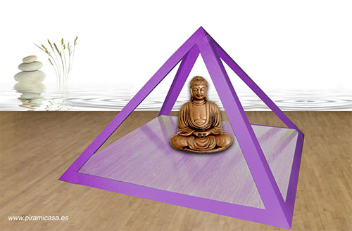 Piramijardín zen con tatami calzado